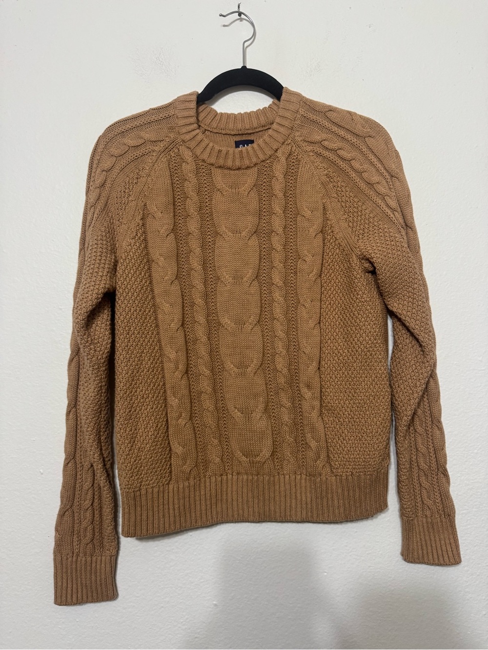GAP Cable Knit Crewneck Sweater Small 100% Cotton